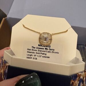 Bomb Party NK395024 - "The Unseen We Carry" Diamon Cubic Zircon on Gold